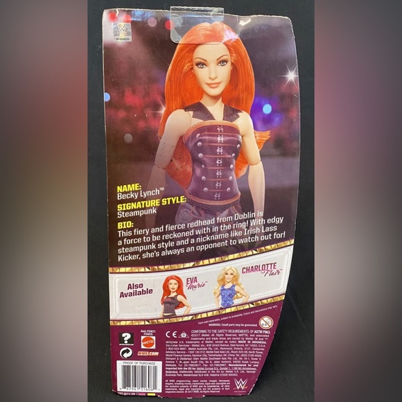 WWE Becky Lynch 12” Superstars Doll 2017 Brand NEW In Box - Picture 2 of 4